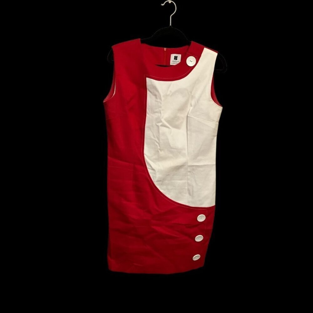 Repro Red and White MOD Dress